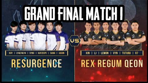 RRQ HOSHI VS RESURGENCE GRAND FINAL MPL INVITATIONAL MATCH 1 Ling