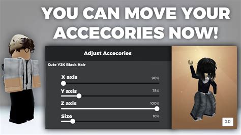 How To Move Your Accessories On Roblox Youtube