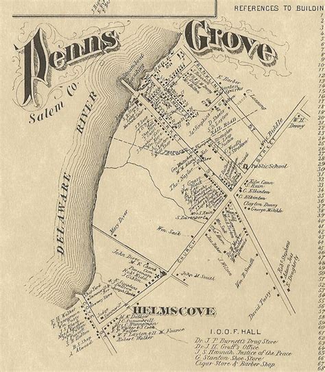 Penns Grove Pedricktown Upper Penns Neck Nj Maps Homeowners Names