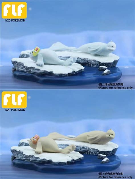 Scale World Zukan Seel Dewgong Pokemon Resin Statue Flf