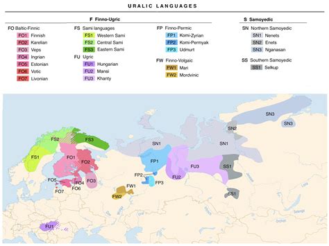 Uralic languages (38 languages, 25 million speakers in Europe) : MapPorn