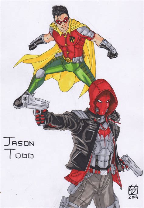 Robinsdesign2 Jason Todd Robin Red Hood My Redesig By Gabred Hat On