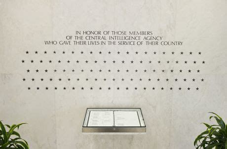 Cia Memorial Wall Inside Entrance Central Editorial Stock Photo - Stock ...