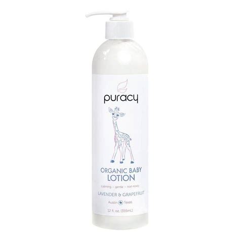 Puracy Organic Baby Lotion Natural Calming Moisturizer Lavender ...