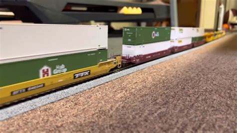 CSX 205 AC4400 CW44AC Leads An Intermodal Train With 2 Foreign Power