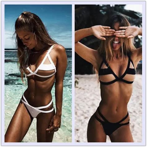 Net Yarn Patchwork Bikini Set Sexy Bandage Swimwear Women Biquini Beachwear Swim Bathing Suit