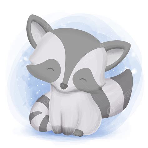 Little Raccoon Vector Design Images, Come On Little Cute Raccoon, Raccoon Clipart, Adorable ...