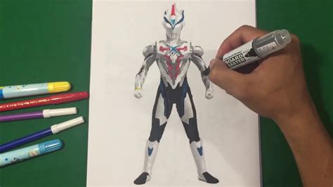 How To Draw Ultraman X Menggambar Dan Mewarnai Ultraman Z Beta Smash