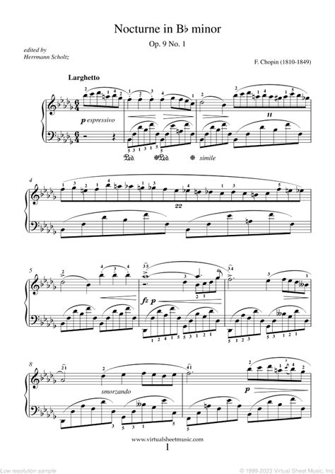 Free Chopin Nocturne Op No Sheet Music For Piano Solo Pdf