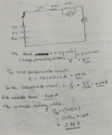 Draw A Schematic Diagram Of A Circuit Consisting Of A Battery Of Three