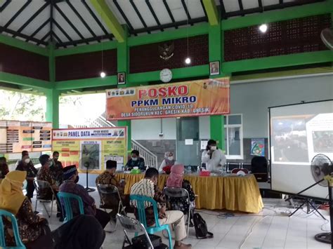 Sidorukun Jadi Pilot Projek Ppkm Mikro Nasional Radar Gresik