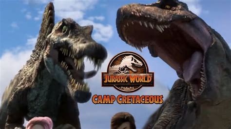 SPINOSAURUS vs REX REMATCH IN CAMP CRETACEOUS SEASON 4? - 227's YouTube ...