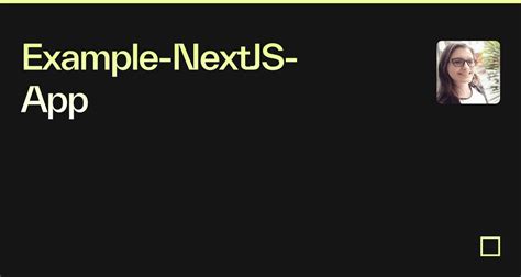 Example NextJS App Codesandbox