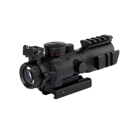 4X32 Telescopic Sight Tactical Rifle Scope With Tri Illuminated Reticle Optic Scope Airsoft ...