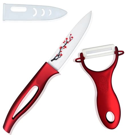 XYJ Brand Ceramic Knife 4 Inch Utility Knife Peeler Kitchenware