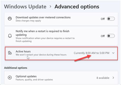 Set Active Hours On Windows 11 To Avoid Windows Update Restarts