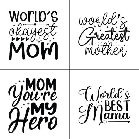 Feliz día de las madres SVG Diseño Vector Premium