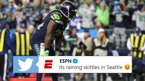 Watch fans throw Skittles into the end zone as Marshawn Lynch scores ...