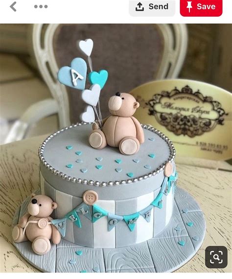 Торт на годик мальчику своими руками - 59 фото