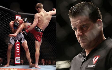 UFC London: Marc Goddard congratulated fellow UFC referee from cage ...