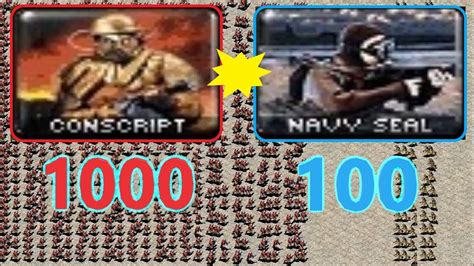 Conscripts Vs Seals Same Cost Red Alert Youtube