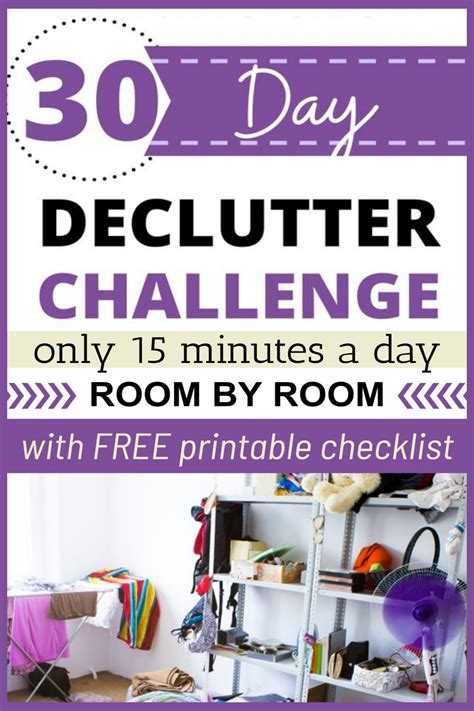 Declutter Checklist Decluttering Plan Free Printables For Whole House