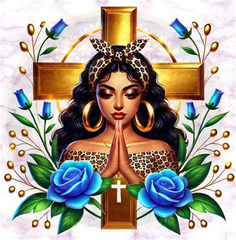 Latina Chicana Praying Clipart Latina Faith Clipart Religious PNG Chicana Sublimation Jesus