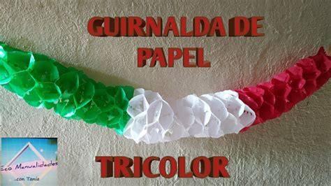 Guirnalda De Papel Tricolor Para Fiestas Patrias O Cualquier Ocasi N