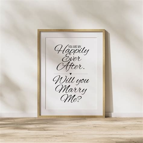 Will You Marry Me Printable Proposal Etsy