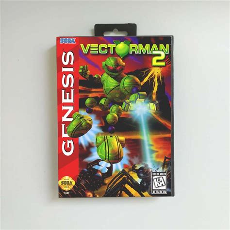 Vectorman 2 Sega Genesis Mega Drive Md Game Card Us Cover With Box