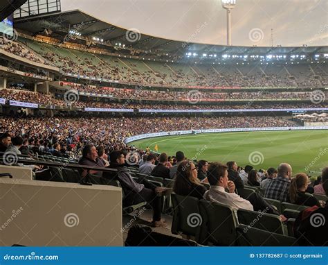 MCG Crowd Seating Area editorial photography. Image of arena - 137782687