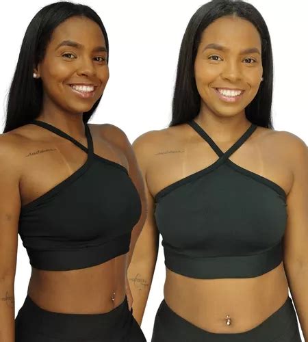 Top Cropped Fitness Academia Treino Forro Cores Mercadolivre