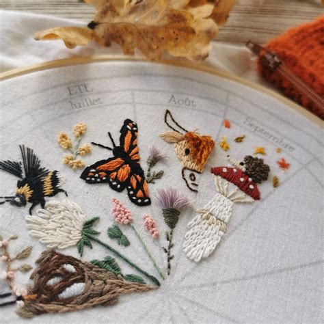 Phenology Wheel Kit Calendar To Embroider The Seasons Year Etsy