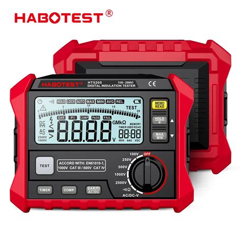 Habotest Mult Metro Digital Ht Medidor De Resistencia Volt Metro De