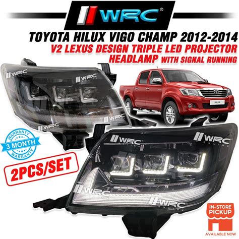 Toyota Hilux Vigo Champ V Lexus Design Triple Led