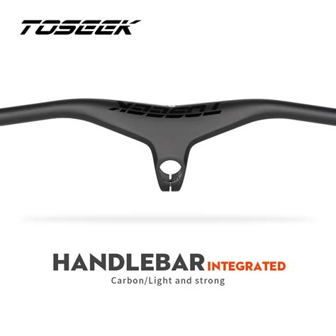 Toseek Mtb Handlebars And Stem Mm Degree Carbon Integrated