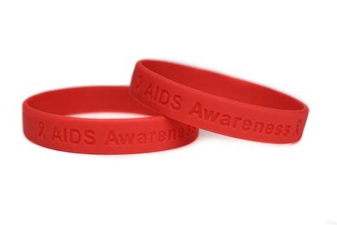 Red Rubber Bracelets To Support World Aids Day By Daniel Collins Medium