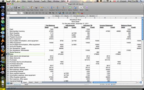 Cash Flow Statement Worksheet — Db