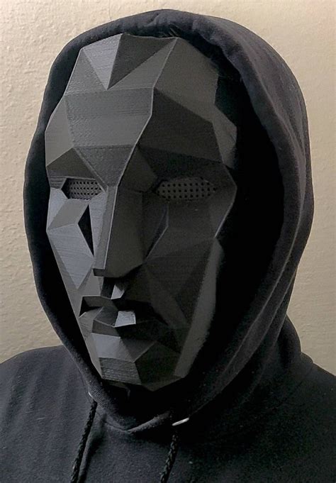 Squid Games Front Man Leader Mask Low Poly Mask Etsy