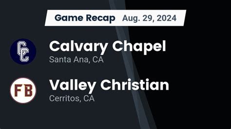 Calvary Chapel Santa Ana Ca High School Sports Football