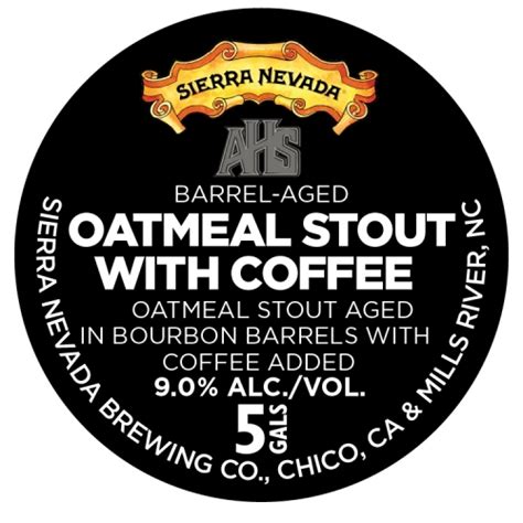 Alpha Hop Society Barrel Aged Oatmeal Stout With Coffee