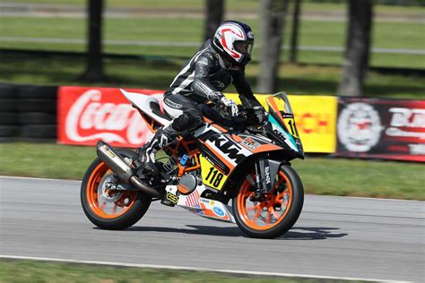 Motoamerica Benjamin Smith On Provisional Ktm Rc Cup Pole Position At