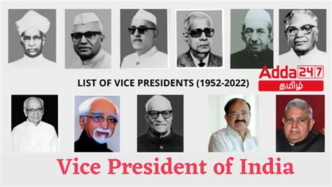 List Of Vice President Of India Vice President Of India From 1947 2022