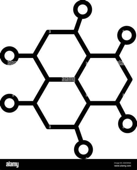 Chemistry Formula Icon Outline Vector Laboratory Science Lab Molecule