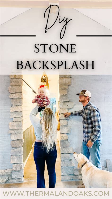 DIY Stone Backsplash | Thermaland Oaks