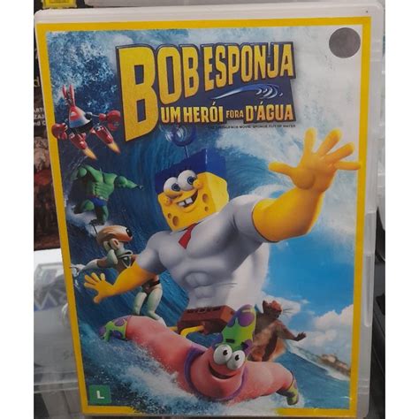 Dvd Filme Bob Esponja Um Heroi Fora Da Agua Conservado Shopee Brasil