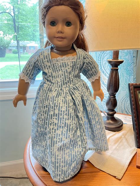 Colonial Doll Dress Made To Fit 18 Inch American Girl Etsy