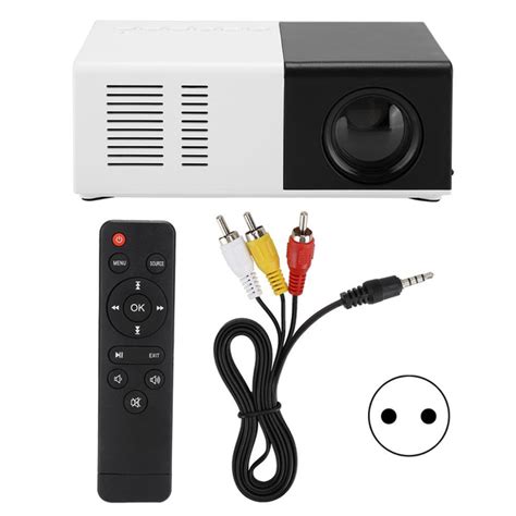 Мини-светодиодный проектор USB HDMI 1080P 2,0-дюймовый ЖК-проектор с ...