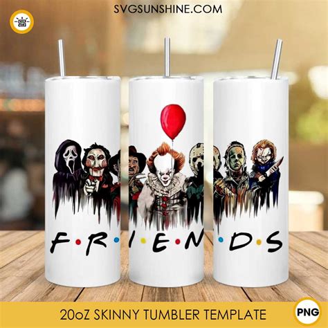 Horror Oz Tumbler Png Wrap Sublimation Design Movie Characters