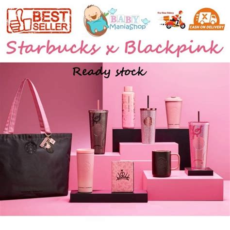 Jual Ready Stock Tumbler Starbucks X Blackpink Studded Stainless Bottle